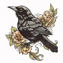 blackbird tattoo design idea