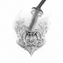 Sword tattoo design idea