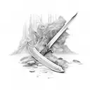 Sword tattoo design idea