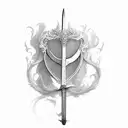 Sword tattoo design idea