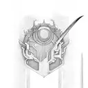 Sword tattoo design idea