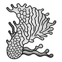 scuba diver corals  tattoo design idea