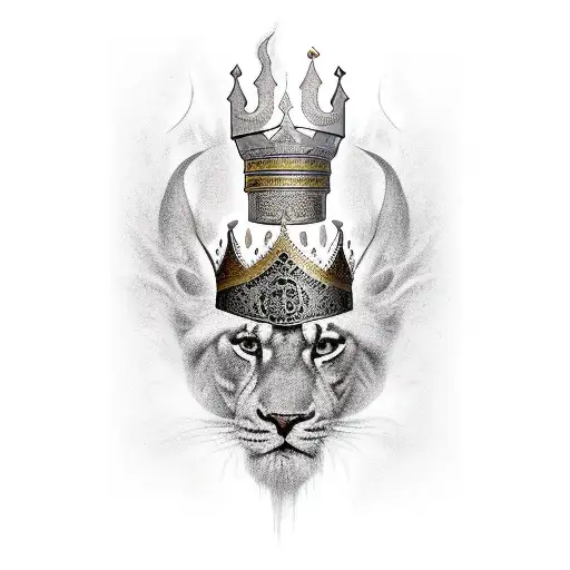 almighty king of persia tattoo design idea