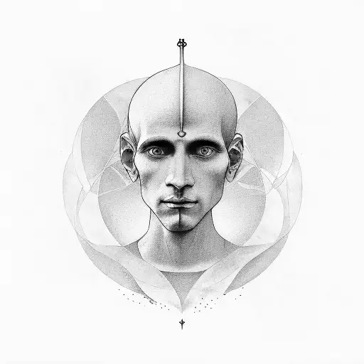 ego sum via veritas et vita. Travel far enough to meet yourself. Dopaine tattoo design idea