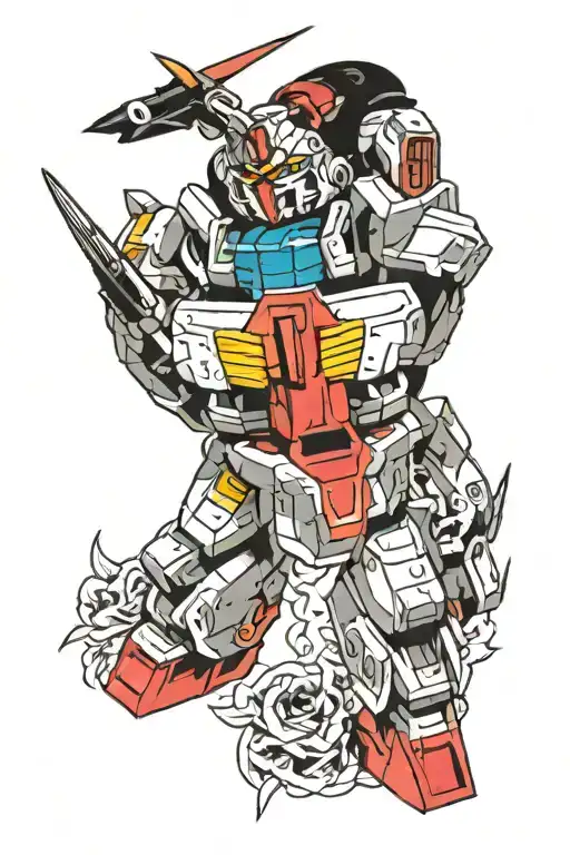 gundam tattoo design idea