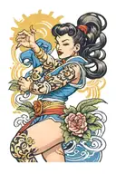chun li tattoo design idea