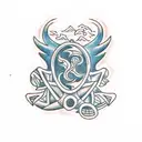 Trident  tattoo design idea