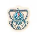 Trident  tattoo design idea