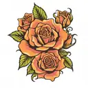 sobriety date 04 21, 2022; rose; tattoo design idea
