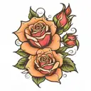 sobriety date 04 21, 2022; rose; tattoo design idea