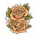 sobriety date 04 21, 2022; rose; tattoo design idea
