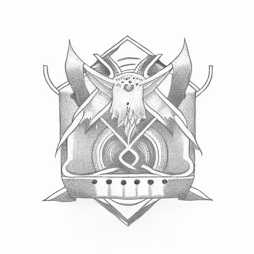 sleep token chest tattoo inspired by the song alkaline  tattoo design idea