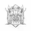 sleep token chest tattoo inspired by the song alkaline  tattoo design idea