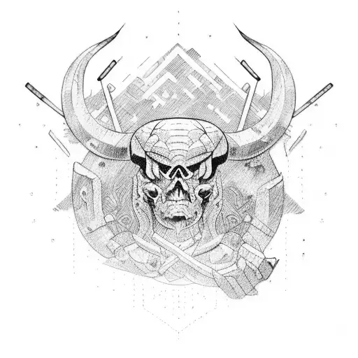 barbell squat tattoo design idea