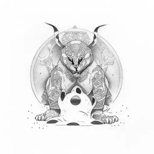 powerlifter squat tattoo design idea