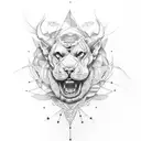 powerlifter tattoo design idea