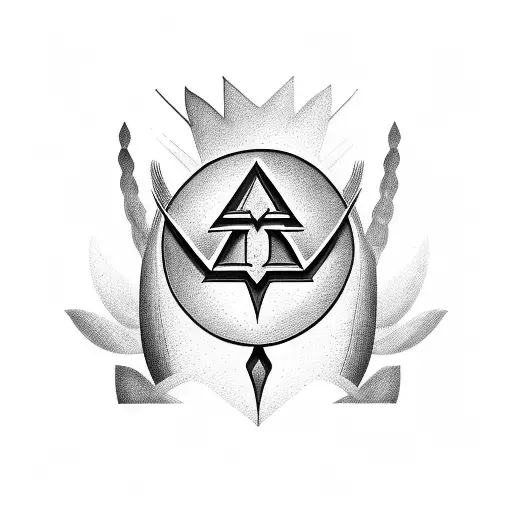 A tattoo of a cornfield with a hidden Tesla logo incorporated into the stalks tattoo design idea