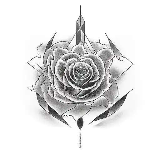 shadow looking into cornfield  tattoo design idea