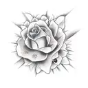 shadow looking into cornfield  tattoo design idea