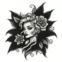 nombre elsa tattoo design idea