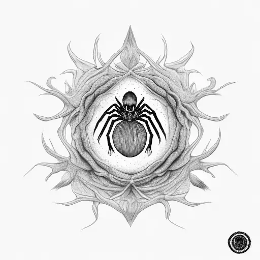 Root Chakra Spider, Root Chakra, Flower tattoo design idea