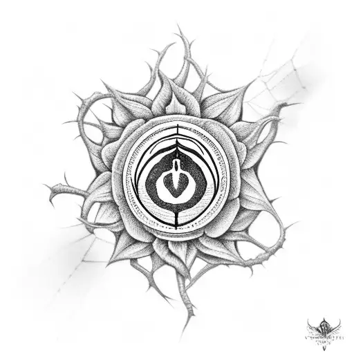 Spider, Root Chakra, Flower tattoo design idea