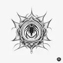 Root Chakra Spider, Root Chakra, Flower tattoo design idea