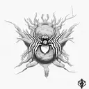 Root Chakra Spider, Root Chakra, Flower tattoo design idea