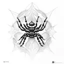 Spider, Root Chakra, Flower tattoo design idea