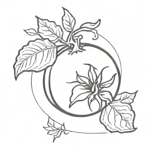 tomato my Indalo stamp tattoo design idea