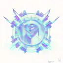 A tattoo, glitchy, vaporwave, some neon purple lights and blue rays,  hermes statue, cry for help, sadness, weird, easy  tattoo design idea