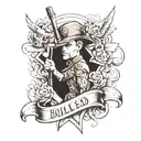 bullied as a child, joined the army and grew strength  tattoo design idea