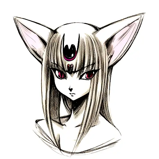 Sphynx Cat  tattoo design idea