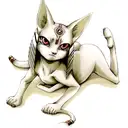 Sphynx tattoo design idea