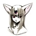 Sphynx Cat  tattoo design idea