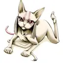 Sphynx Cat  tattoo design idea