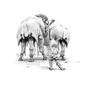 david and goliath tattoo design idea
