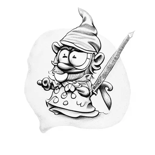 smurfs tattoo design idea