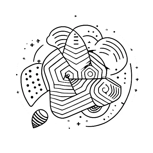 meteor tattoo design idea