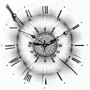 clock face at 10:23 tattoo design idea