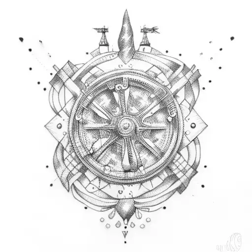 nautical  tattoo design idea