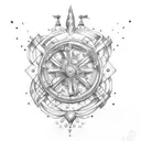 nautical  tattoo design idea