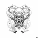 nautical  tattoo design idea