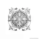 nautical  tattoo design idea