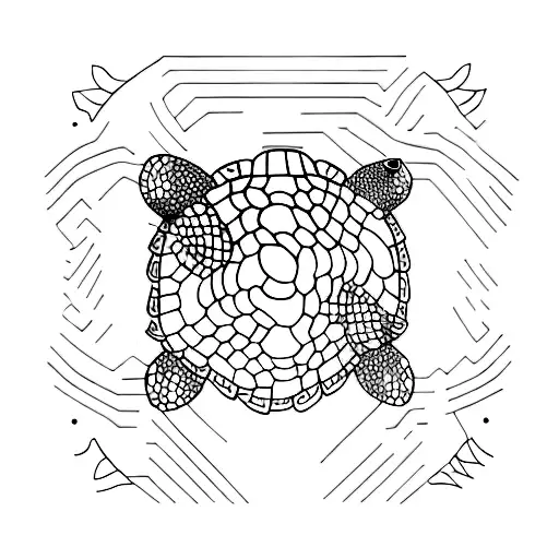 tortoise in thailand tattoo design idea