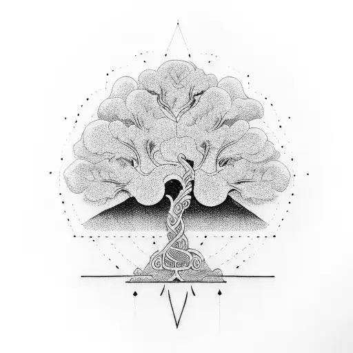 Bodhi Tree tattoo design idea