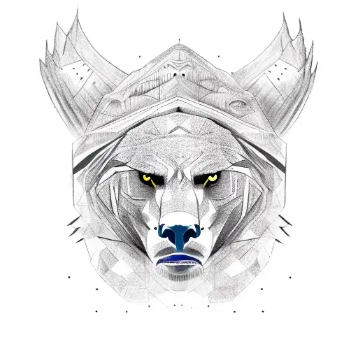 totem pole- bald eagle head , bear head , wolf head, owl head, mountain lion head tattoo design idea