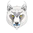 totem pole bald eagle, bear, wolf, owl, mountain lion  tattoo design idea