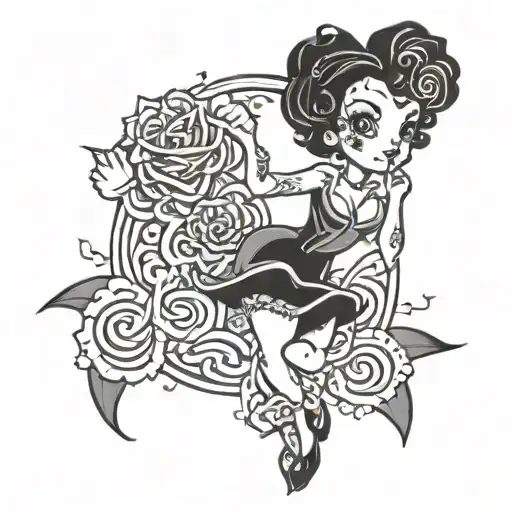 betty boop tattoo design idea