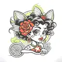 betty boop tattoo design idea